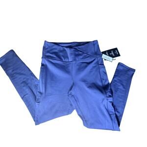 Laundry by Shelli Segal High Waisted with pockets Athletic Blue Leggings M size